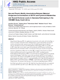 Cover page: Sex and poverty modify associations between maternal peripartum concentrations of DDT/E and pyrethroid metabolites and thyroid hormone levels in neonates participating in the VHEMBE study, South Africa