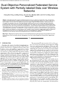 Cover page: Dual-Objective Personalized Federated Service System with Partially-labeled Data over Wireless Networks