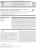 Cover page: Bryophyte abundance, composition and importance to woody plant recruitment in natural and restoration forests