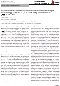 Cover page: Measurement of azimuthal correlations of D mesons with charged particles in pp collisions at s=7 TeV and p–Pb collisions at sNN=5.02 TeV