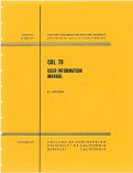 Cover page: CAL-78 - User Information Manual