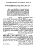 Cover page: Atmospheric hydrogen sulfide over the equatorial Pacific (SAGE-3)