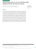 Cover page: Clinical Reasoning: A 22-Year-Old Man With Multifocal Brain and Osseous Lesions.