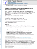 Cover page: Placental transcriptomic signatures of prenatal exposure to Hydroxy-Polycyclic aromatic hydrocarbons