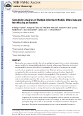 Cover page: Sensitivity Analysis of Multiple Informant Models When Data Are Not Missing at Random