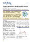 Cover page: Molecular Dynamics Study of the Local Structure of Photovoltaic Polymer PCDTBT