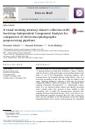 Cover page: A visual working memory dataset collection with bootstrap Independent Component Analysis for comparison of electroencephalographic preprocessing pipelines