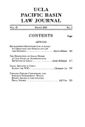 Cover page: Contents