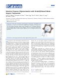 Cover page: Selective Propene Oligomerization with Nickel(II)-Based Metal–Organic Frameworks