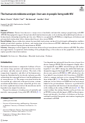 Cover page: The human microbiome and gut–liver axis in people living with HIV