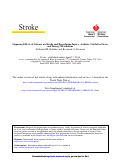 Cover page: Opposing Effects of Glucose on Stroke and Reperfusion Injury