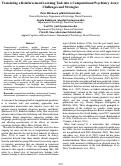 Cover page: Translating a Reinforcement Learning Task into a Computational Psychiatry Assay:
Challenges and Strategies