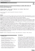 Cover page: Alendronate preserves bone mineral density in adults with sickle cell disease and osteoporosis.