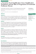 Cover page: α-Synuclein Seed Amplification Assay Amplification Parameters and the Risk of Progression in Prodromal Parkinson Disease.