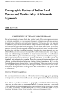 Cover page: Cartographic Review of Indian Land Tenure and Territoriality: A Schematic Approach