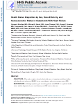 Cover page: Health Status Disparities by Sex, Race/Ethnicity,&nbsp;and Socioeconomic Status in Outpatients With Heart Failure