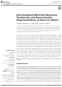Cover page: Deontological Dilemma Response Tendencies and Sensorimotor Representations of Harm to Others