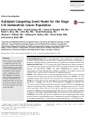 Cover page: Validated Competing Event Model for the Stage I-II Endometrial Cancer Population