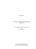 Cover page of Environmental Quality of Multiple Roadway Boulevards
