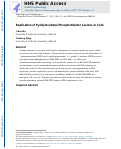 Cover page: Replication of Pyridyloxobutyl Phosphotriester Lesions in Cells.