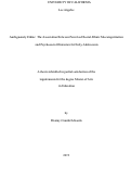 Cover page: Ambiguously Ethnic: The Association Between Perceived Racial-Ethnic Miscategorization and Psychosocial Outcomes for Early Adolescents