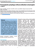 Cover page: Paraneoplastic pemphigus without antibodies to desmoglein 1 and