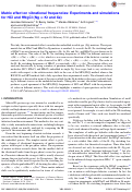 Cover page: Matrix effect on vibrational frequencies: Experiments and simulations for HCl and HNgCl (Ng = Kr and Xe)