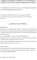 Cover page: A HISTÓRIA DO PENSAMENTO EM DIREITO E ECONOMIA REVISITADA: CONEXÕES COM O ESTUDO DA RESPONSABILIDADE CIVIL NO BRASIL