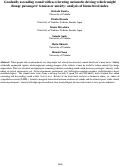 Cover page: Gradually ascending sound with accelerating automatic driving vehicle mightchange passengers’ tension or anxiety: analysis of biometrical index.