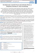 Cover page: The Randomized, Controlled Trial of Late Surfactant: Effects on Respiratory Outcomes at 1-Year Corrected Age