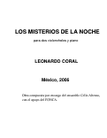 Cover page of Los misterios de la noche