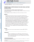 Cover page: NSAID therapy for PIK3CA-Altered colorectal, breast, and head and neck cancer