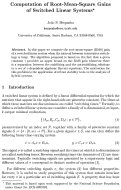 Cover page: Computation of root-mean-square gains of switched linear systems