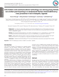 Cover page: Information and communications technology use among young female sex workers participating in a randomised human immunodeficiency virus prevention trial in Kampala, Uganda