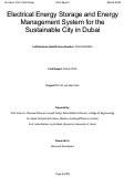 Cover page: Electrical Energy Storage and Energy Management System for the Sustainable City in Dubai