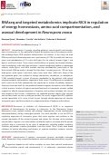 Cover page: RNAseq and targeted metabolomics implicate RIC8 in regulation of energy homeostasis, amino acid compartmentation, and asexual development in Neurospora crassa.