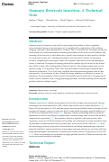 Cover page: Ommaya Reservoir Insertion: A Technical Note