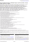 Cover page: Racial and Ethnic Disparities in Phthalate Exposure and Preterm Birth: A Pooled Study of Sixteen U.S. Cohorts