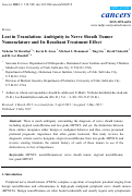 Cover page: Lost in translation: ambiguity in nerve sheath tumor nomenclature and its resultant treatment effect.