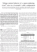 Cover page of Voltage-Current Behavior of a Superconducting STAR Wire in a 6-Around-1 Cable Configuration