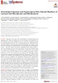 Cover page: Intermittent Hypoxia and Hypercapnia Alter Diurnal Rhythms of Luminal Gut Microbiome and Metabolome