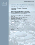 Cover page: Italian prototype building models for urban scale building performance simulation