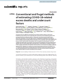 Cover page: Conventional and frugal methods of estimating COVID-19-related excess deaths and undercount factors.