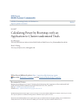 Cover page: Calculating Power by Bootstrap, with an Application to Cluster-randomized Trials