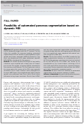 Cover page: Feasibility of automated pancreas segmentation based on dynamic MRI.