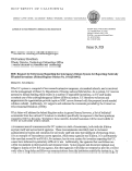 Cover page of UC Comments on Request for Information Regarding the Interagency Edison System for Reporting Federally Funded Inventions (Federal Register Docket No. 191126-0092)
