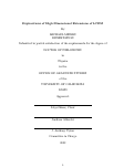 Cover page: Explorations of High Dimensional Extensions of LCDM