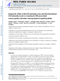 Cover page: Diagnostic utility of the HIV dementia scale and the international HIV dementia scale in screening for HIV-associated neurocognitive disorders among Spanish-speaking adults