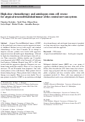 Cover page: High-dose chemotherapy and autologous stem cell rescue for atypical teratoid/rhabdoid tumor of the central nervous system