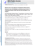 Cover page: Effective use of pre-exposure prophylaxis (PrEP) Among stimulant users with multiple condomless sex partners: a longitudinal study of men who have sex with men in Los Angeles